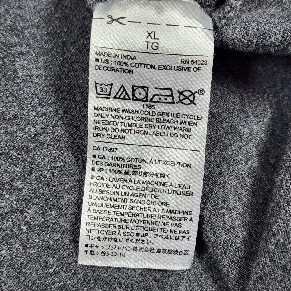 Banana Republic Polo Shirt Mens XL Gray Short Sleeve Elephant Logo Excellent